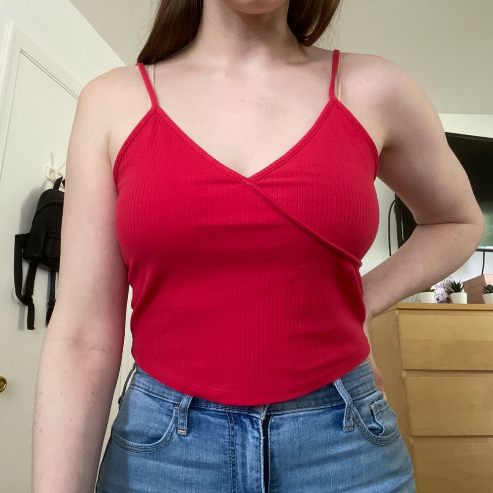 Red Crop Tank
